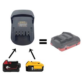 Battery Adapter  DM18MTB For Dewalt/Milwaukee 18/20V Batteries Convert To For Metabo 18V Power Lithium Battery