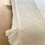 Soft white cotton double bedspread Image 4