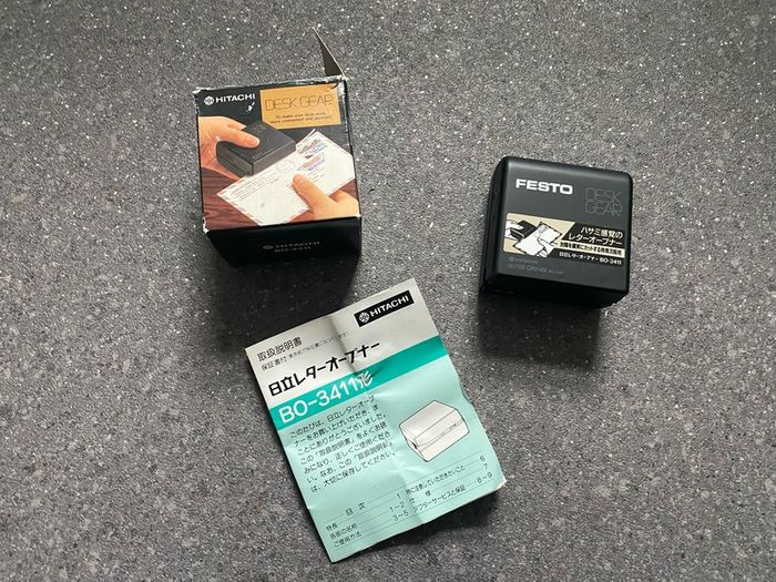Festo Hitachi BO-3411 Letter Opener Battery Operated Japan