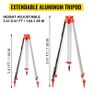 VEVOR 360 Rotary Laser Level Kit W/ Tripod & Staff Self-Leveling 500m Vertical Horizontal Scanning Measurement Construction Tool Image 5