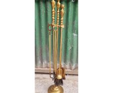 4 piece Brass Fireside Companion Set KAS537