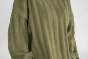 100% cotton green sweater