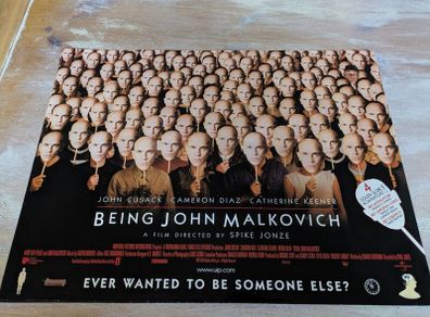 Being John Malkovich UK mini Quad poster
