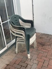 Plastic durable garden chairs