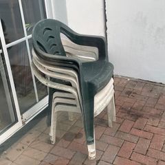 Plastic durable garden chairs