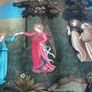 Antique Catholic Print:The Dance of The Angels Chromograph Image 4