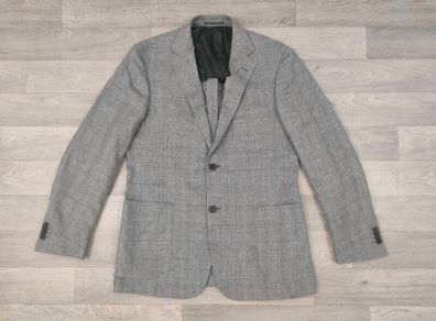 Gritti By Ermenegildo Zegna Linen Wool Silk Blend Half Lined Blazer Jacket Mens 50R