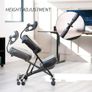 DRAGONN DN-CH Kneeling Chair, Metal, Black, One Size Fits All Image 5