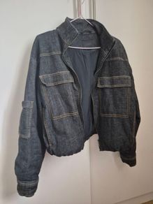 Zara Puffer Denim Jacket