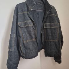 Zara Puffer Denim Jacket