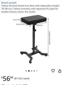 Tattoo/beauty Arm Rest
