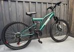Kids 24 inch full suspension mountain bike