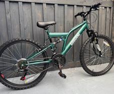 Kids 24 inch full suspension mountain bike