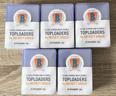 5x Packs of 25 Beckett Shield 3 x 4 Inch Top Loaders Toploaders Pokemon Cards Protection New MTG