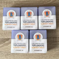 5x Packs of 25 Beckett Shield 3 x 4 Inch Top Loaders Toploaders Pokemon Cards Protection New MTG