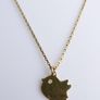 Gold over 925 Sterling Silver Bird Pendant Necklace 18" MIDAS ALTRO BIRD PENDANT NECKLACE 1,9g Image 4