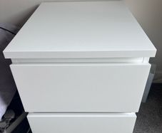 IKEA MALM Bedside Table Chest of 2 Drawers Excellent Condition