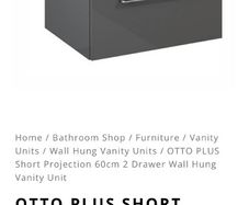 Sonas vanity unit 60cm wall hung