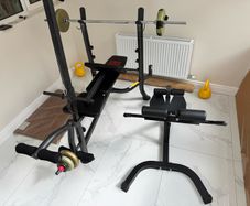 weights and hyperextension bench