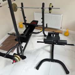 weights and hyperextension bench