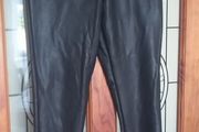 ladies leather look trousers