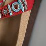 SCHOLL Red Beaded Bogota Cork sandals Sz 39 - Rrp 65 (New) Image 10
