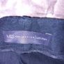 Navy Linen mix cut off trousers M&S size 10 short Image 4