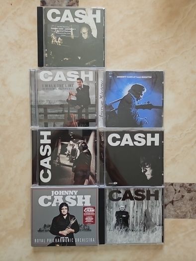 Johnny Cash 7 CD Lot