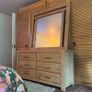Solid Wood Dressing Table with Huge Mirror - Perfect Condition Image 2