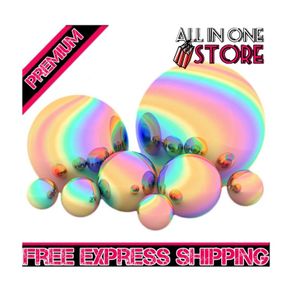 8 Pcs Stainless Steel Multi Colour Gazing Ball for Home Garden Ornament Decorations, 42-150 mm Mirror Polished Hollow Ball Reflective (FREE SHIPPING)