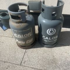 gas bottles x 2 empty