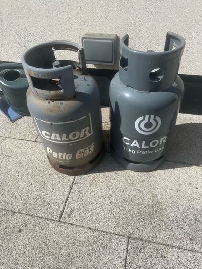 gas bottles x 2 empty