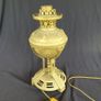 Vintage brass oil lamp converted working Image 5