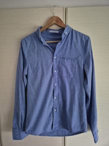 Blue Long Sleeve Mens Shirt