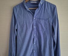 Blue Long Sleeve Mens Shirt