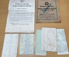 Railway Working Timetable Supplement CIE Dublin Suburban Svcs 1974 + 1977 +Notes