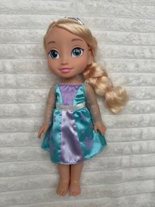 Disney Frozen Toddler Elsa Doll Royal Reflection Eyes Dirty Used Please see pictures