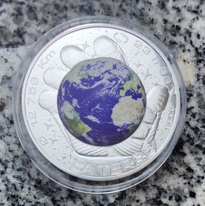 France 100 Euro Silver (.900) Uncirculated Coin 2025 - Earth - The Space Odyssey with Thomas Pesquet