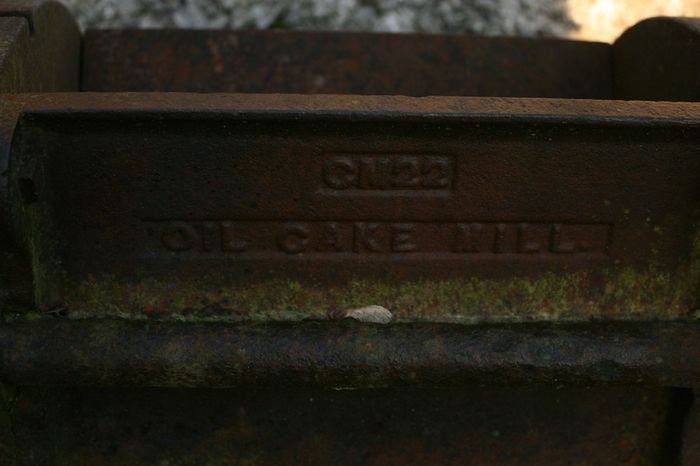 Antique Oil Cake Mill - Thompson Brothers  Vexford Antique Milling Machine
