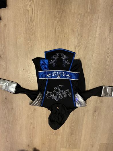 Fancy dress - Halloween outfit - blue Ninja Top aged 5/6