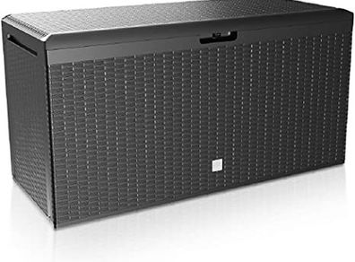 290 litre  Storage Box Waterproof Wheels 100 kg Smart Click System Outdoor Garden Box Storage Box Cushion