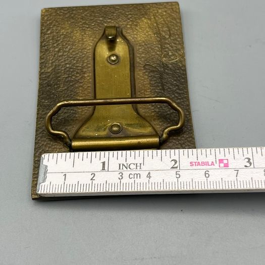 John Wayne Solid Brass Vintage Belt Buckle Johnson and Held Limited Edition