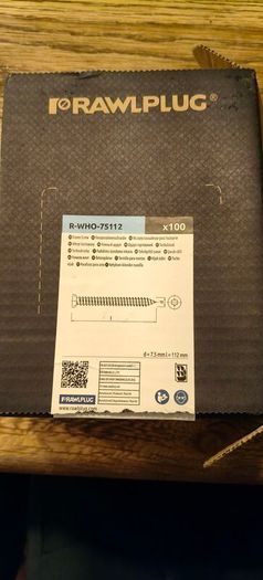 Rawlplug R-WHO-75112 Concrete Frame Screws 7.5 x 112mm
