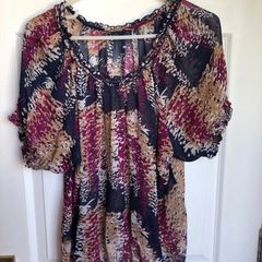 Sheer Floral Top