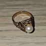 Vintage 9ct Yellow Gold Ring Set With A Natural Pearl Image 2