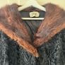 Black Persian Lamb (Karakul) Fur Coat with Mink Collarol Image 7