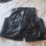 Faux Leather Ladies Waistcoat Image 2