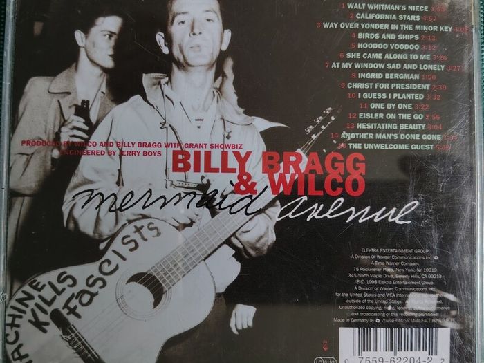 Billy Bragg & Wilco - Mermaid Avenue CD (1998) Indie Folk EX+