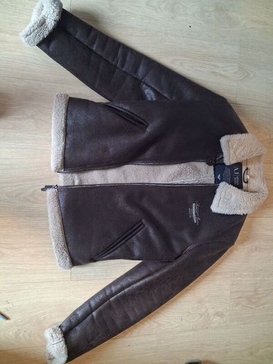 Arnani jeans faux leather jacket