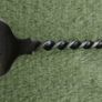 Vintage Sterling Silver Ball Finial  Twist Handle Nut Scoop Spoon 16,7g Image 3
